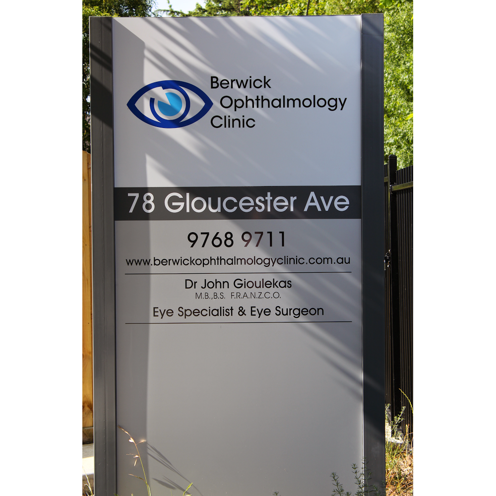 Berwick Ophthalmology Clinic | doctor | 78 Gloucester Ave, Berwick VIC 3806, Australia | 0397689711 OR +61 3 9768 9711