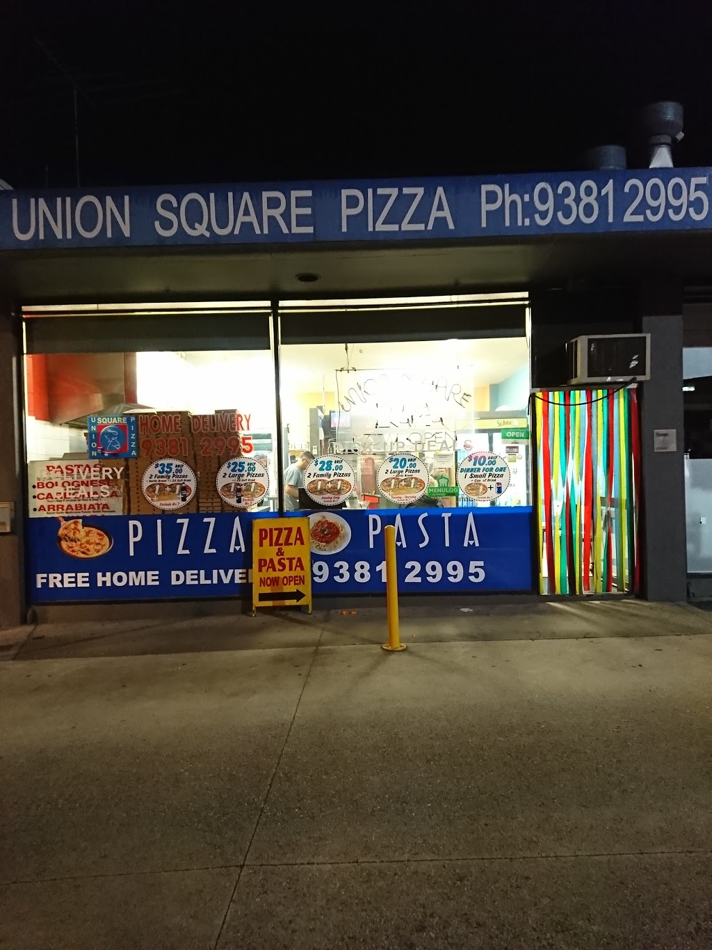 Union Square Pizza - Home Made Lasagna, Traditional Family owned | 15/190-196 Union St, Brunswick West VIC 3055, Australia | Phone: (03) 9381 2995