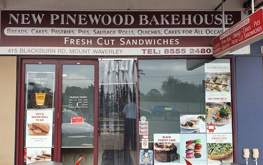 New Pinewood Bakehouse | bakery | 415 Blackburn Rd, Mount Waverley VIC 3149, Australia | 0385552480 OR +61 3 8555 2480