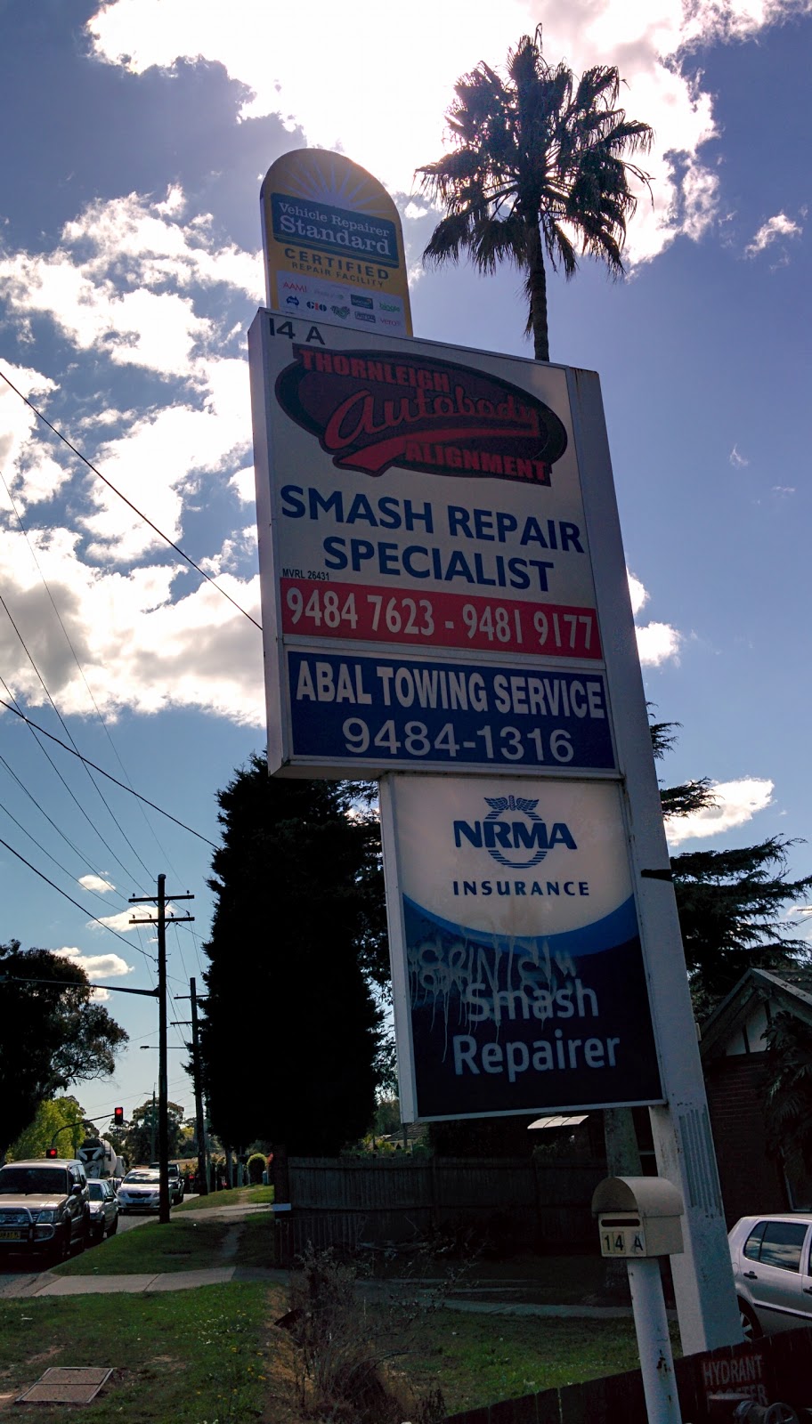 Thornleigh Auto Body Alignment | car repair | 14A Duffy Ave, Thornleigh NSW 2120, Australia | 0294847623 OR +61 2 9484 7623