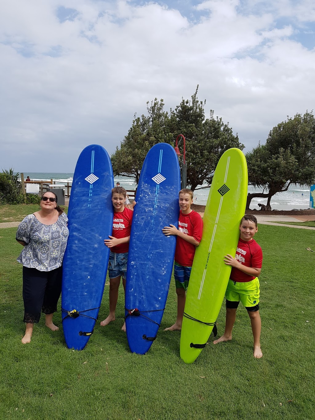 Caloundra Surf School - Sunshine Coast | Clarke Place Park, Happy Valley, The Esplanade Bulcock Beach, Caloundra QLD 4551, Australia | Phone: 0413 381 010