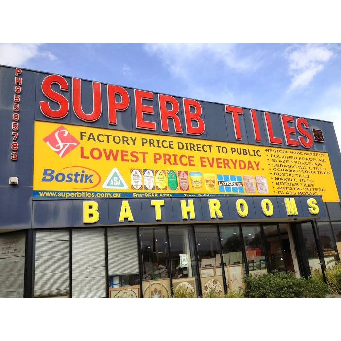 Superb Tiles Springvale | home goods store | 1/2-6 Yiannis Ct, Springvale VIC 3171, Australia | 0395585783 OR +61 3 9558 5783