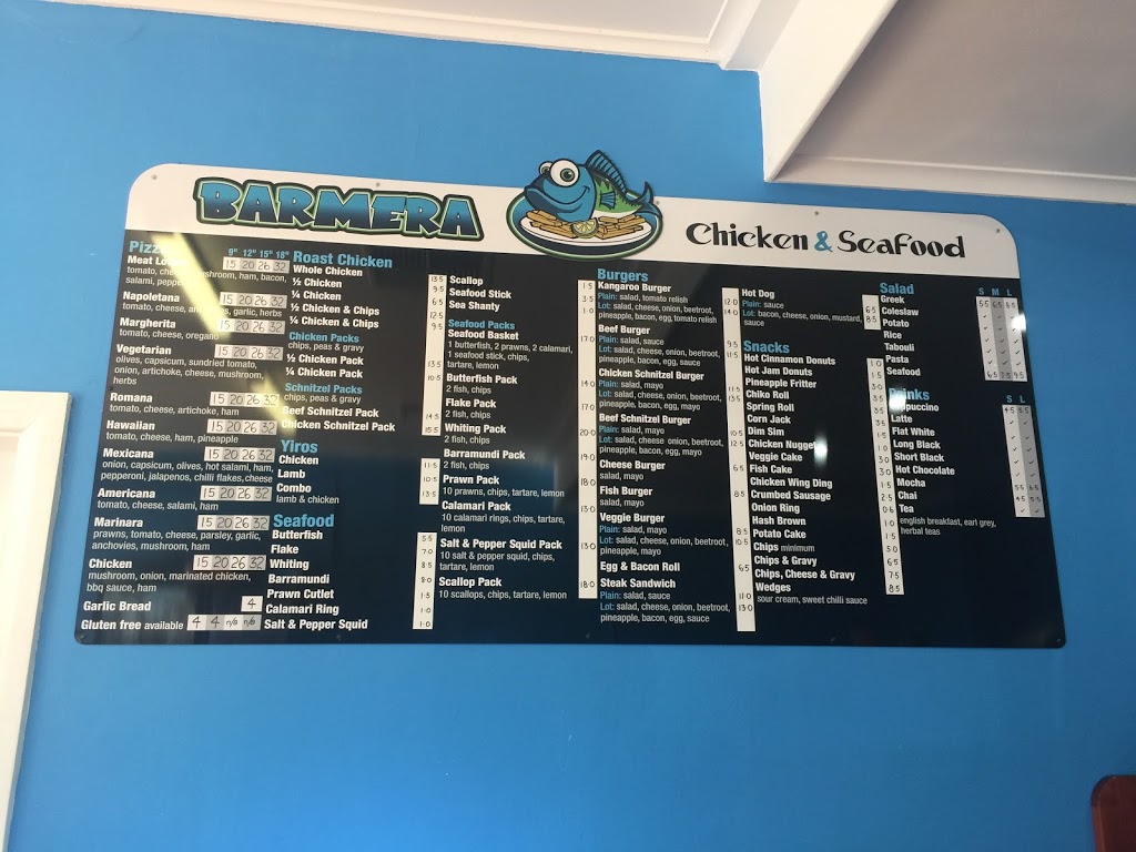 Barmera Chicken and Seafood | meal takeaway | 21B Barwell Ave, Barmera SA 5345, Australia | 0885881337 OR +61 8 8588 1337