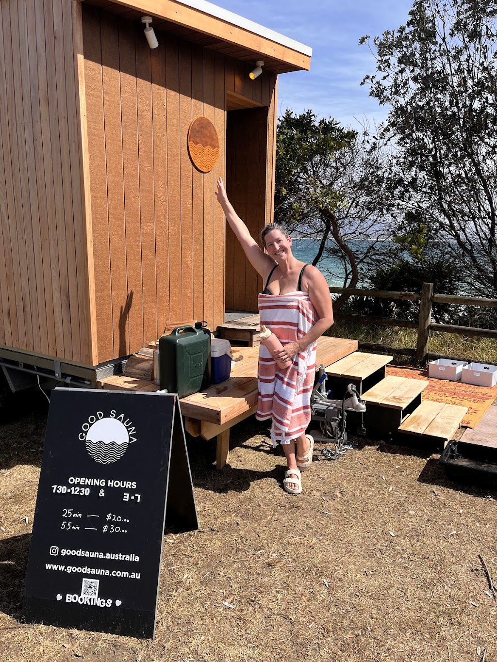 Good Sauna | Dickson Park, Bermagui NSW 2546, Australia | Phone: 0449 294 629