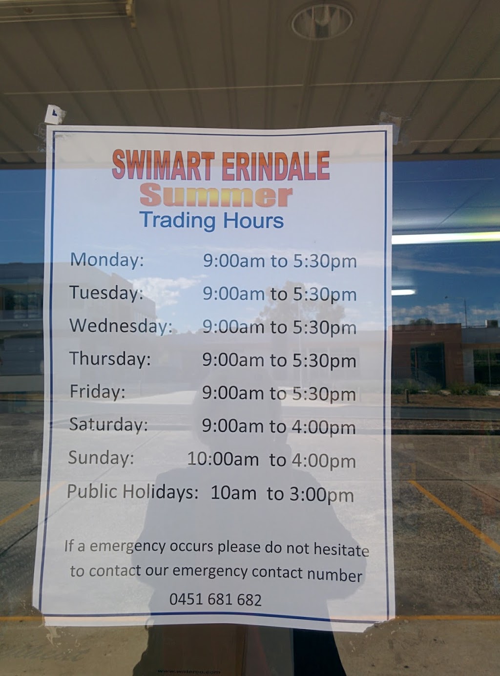 Swimart Erindale | store | 38 Gartside St, Wanniassa ACT 2903, Australia | 0262319409 OR +61 2 6231 9409