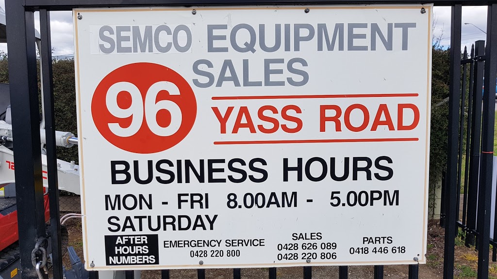 Semco Equipment Sales | store | 96 Yass Rd, Queanbeyan NSW 2620, Australia | 0262972755 OR +61 2 6297 2755