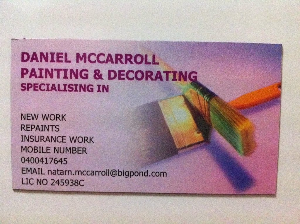Daniel McCarroll Painting & Decorating | 40 Aloha Dr, Chittaway Bay NSW 2261, Australia | Phone: 0400 417 645