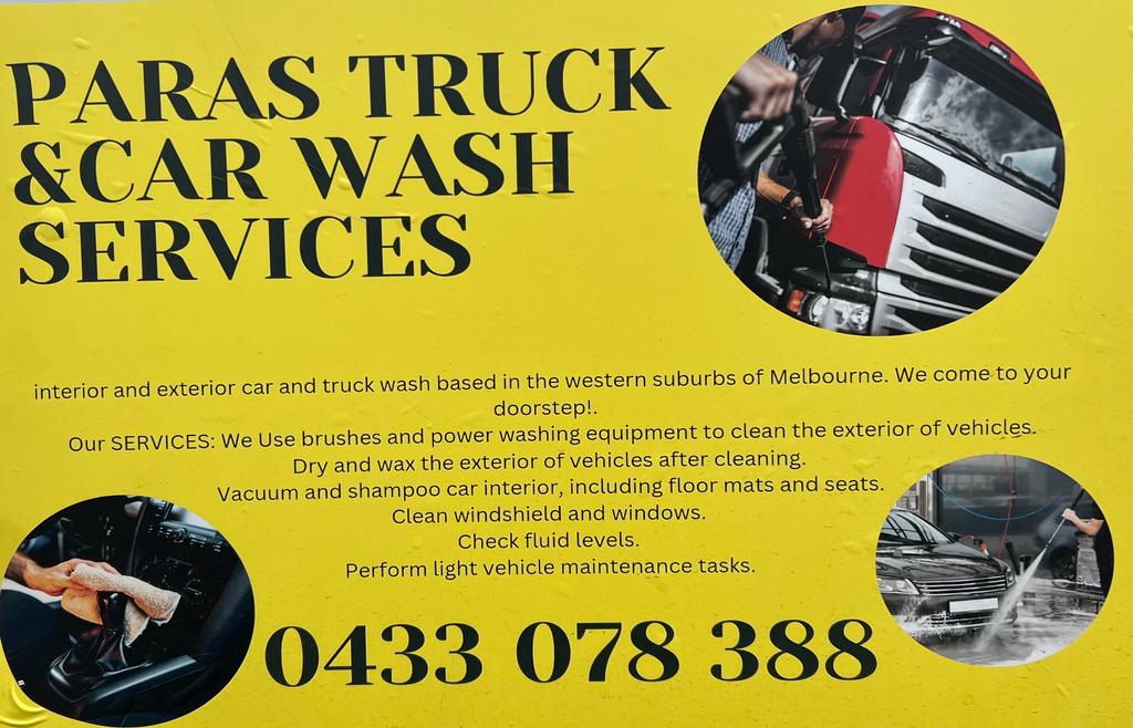 Paras mobile truck wash services | 32 Egremont Ave, Tarneit VIC 3029, Australia | Phone: 0433 078 388