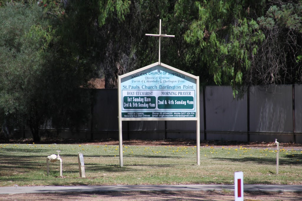 Saint Pauls Anglican Church | church | Darlington Point NSW 2706, Australia | 0269544259 OR +61 2 6954 4259