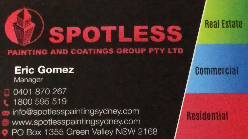 Spotless painting and coatings group PtyLtd |  | Dorre Pl, Green Valley NSW 2168, Australia | 1800595519 OR +61 1800 595 519