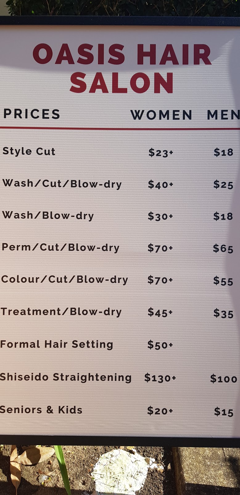 Oasis Hair Salon | Shop 1/66-70 Constitution Rd W, Meadowbank NSW 2114, Australia | Phone: 0433 244 256