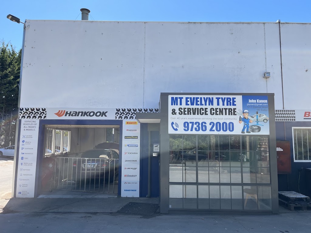 Mt Evelyn Tyre & Service Centre | Unit 1/11 Clancys Rd, Mount Evelyn VIC 3796, Australia | Phone: (03) 9736 2000
