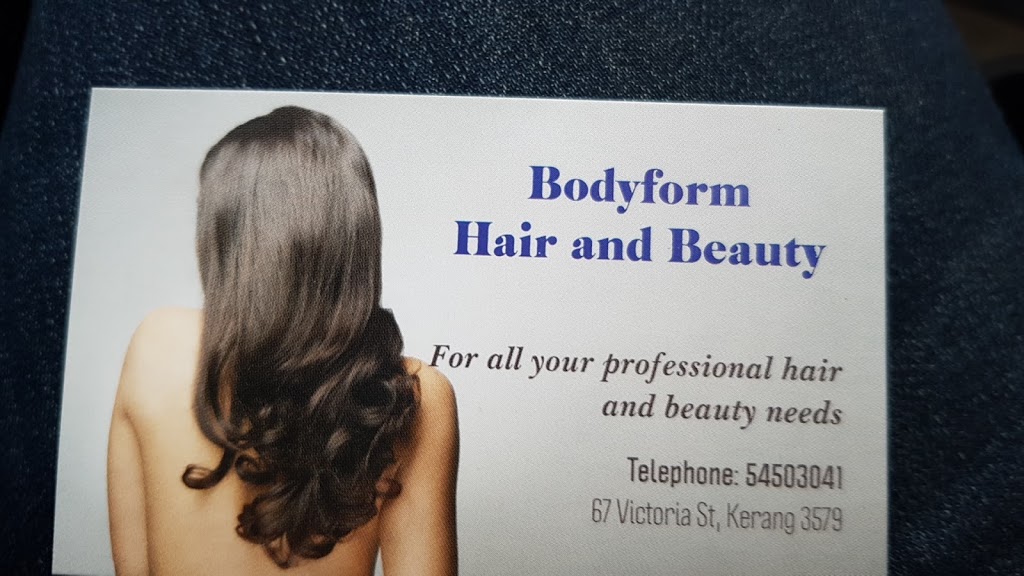 Bodyform Hair & Beauty | 67 Victoria St, Kerang VIC 3579, Australia | Phone: (03) 5450 3041