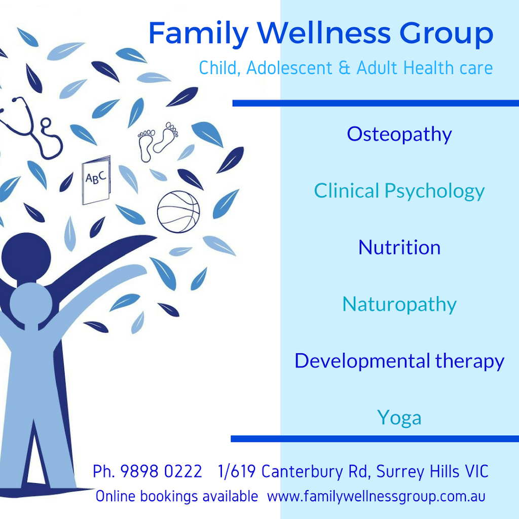 Family Wellness Group | Suite 1/619 Canterbury Rd, Surrey Hills VIC 3127, Australia | Phone: (03) 9898 0222