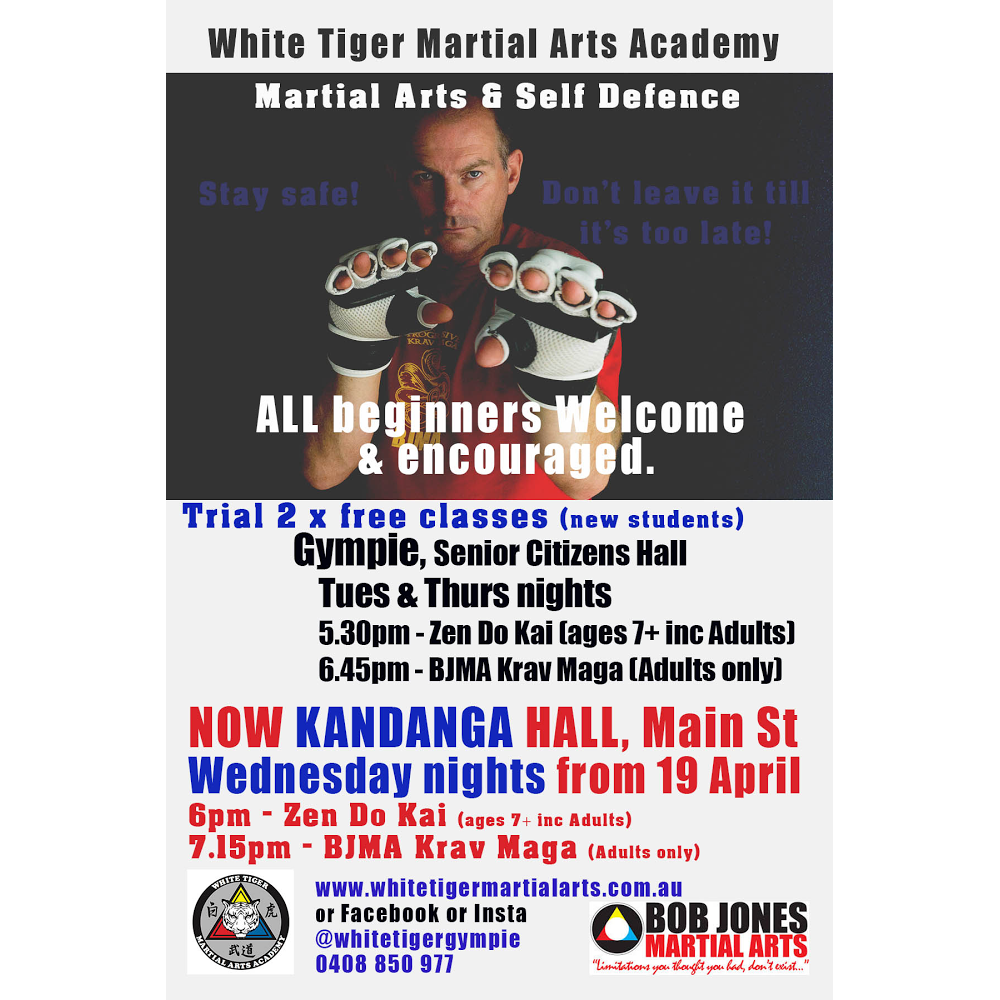 White Tiger Martial Arts & Self Defence | health | Public Hall, 81 Main St, Kandanga QLD 4570, Australia | 0408850977 OR +61 408 850 977