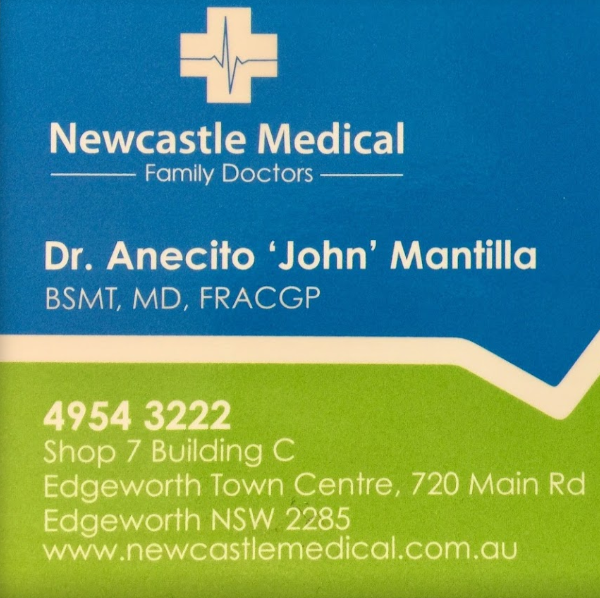 Dr Anecito  John  Mantilla | doctor | Edgeworth Town Centre,, 7/720 Main Rd, Edgeworth NSW 2285, Australia | 0249543222 OR +61 2 4954 3222