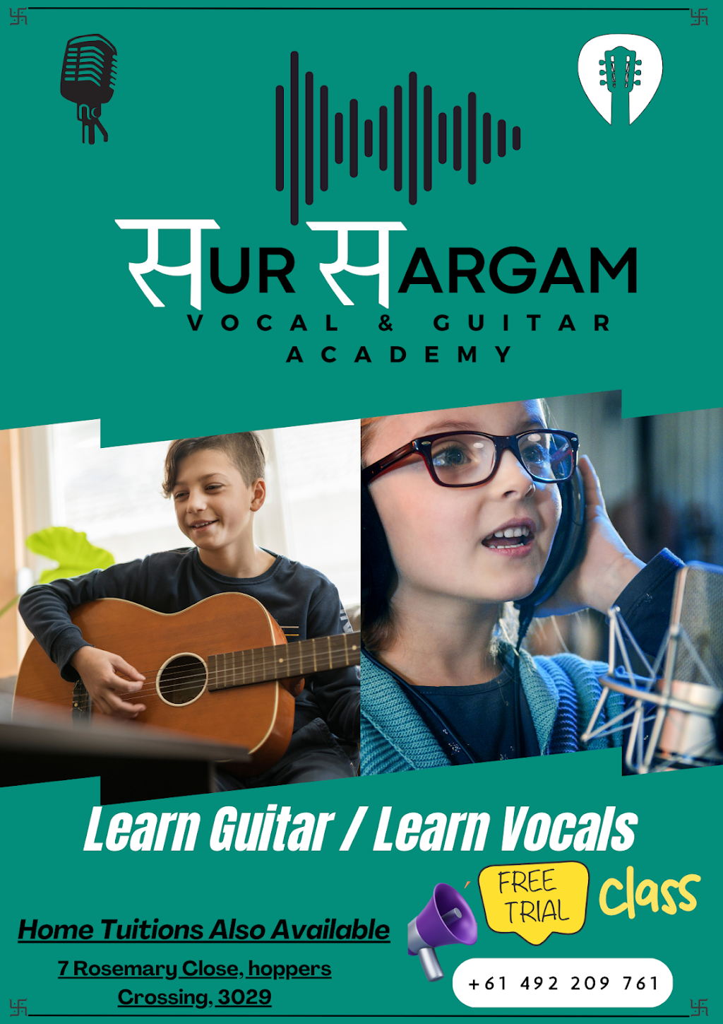 Sur Sargam Vocals & Guitar Academy | 7 Rosemary Cl, Hoppers Crossing VIC 3029, Australia | Phone: 0492 209 761