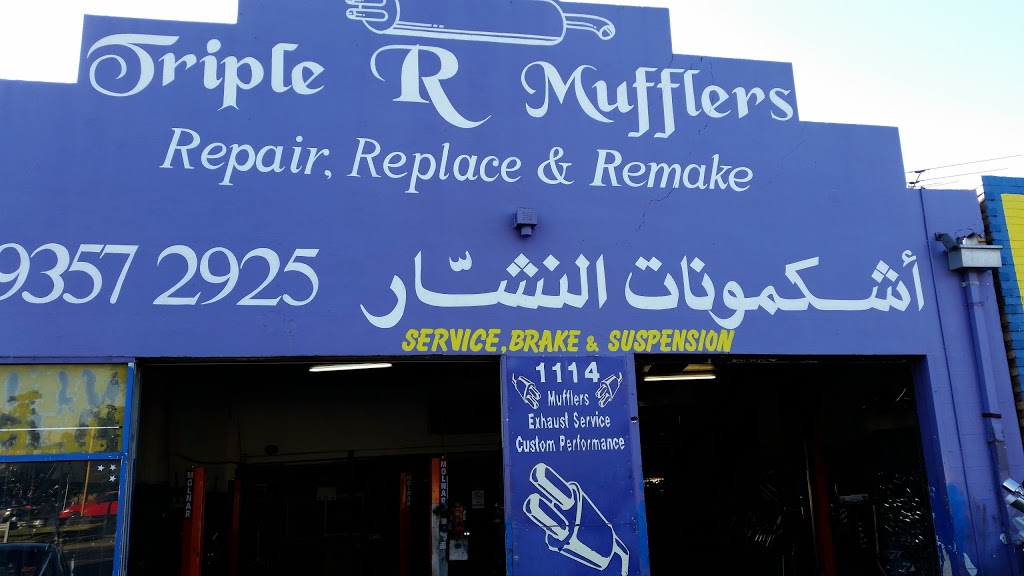 Triple R Mufflers | car repair | 1114 Sydney Rd, Fawkner VIC 3060, Australia | 0393572925 OR +61 3 9357 2925