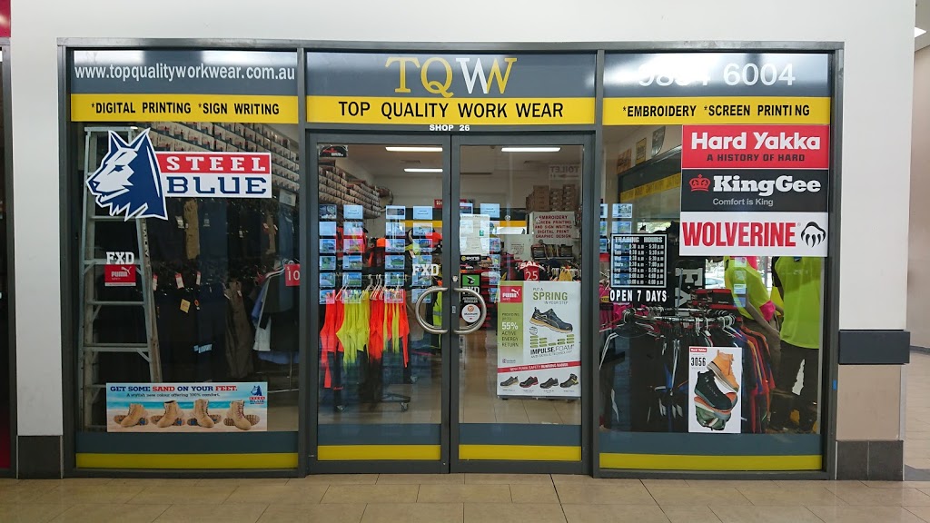 Top Quality Work Wear | Erskine Park Shopping Centre, 26/184 Swallow Dr, Erskine Park NSW 2759, Australia | Phone: (02) 9834 6004