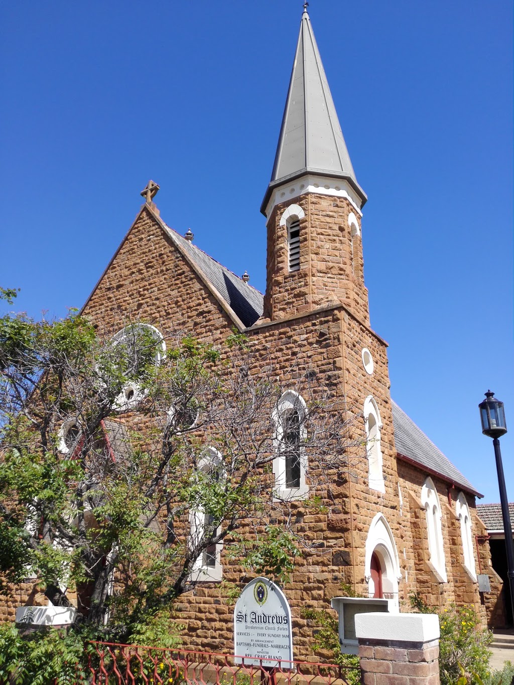 Saint Andrews Presbyterian Church | church | 11 Harold St, Forbes NSW 2871, Australia