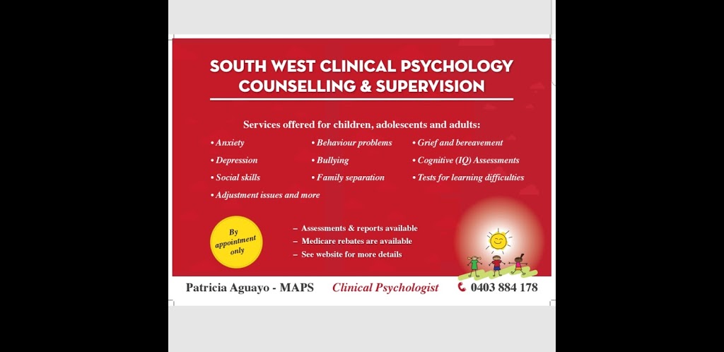 South West Clinical Psychology Counselling & Supervision | 8a Kingsford Smith Ave, Middleton Grange NSW 2171, Australia | Phone: 0403 884 178