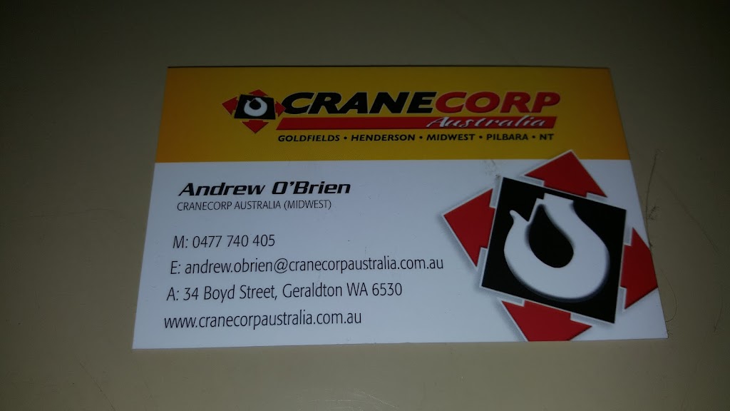 CraneCorp Australia |  | 34 Boyd St, Webberton WA 6530, Australia | 0899705000 OR +61 8 9970 5000