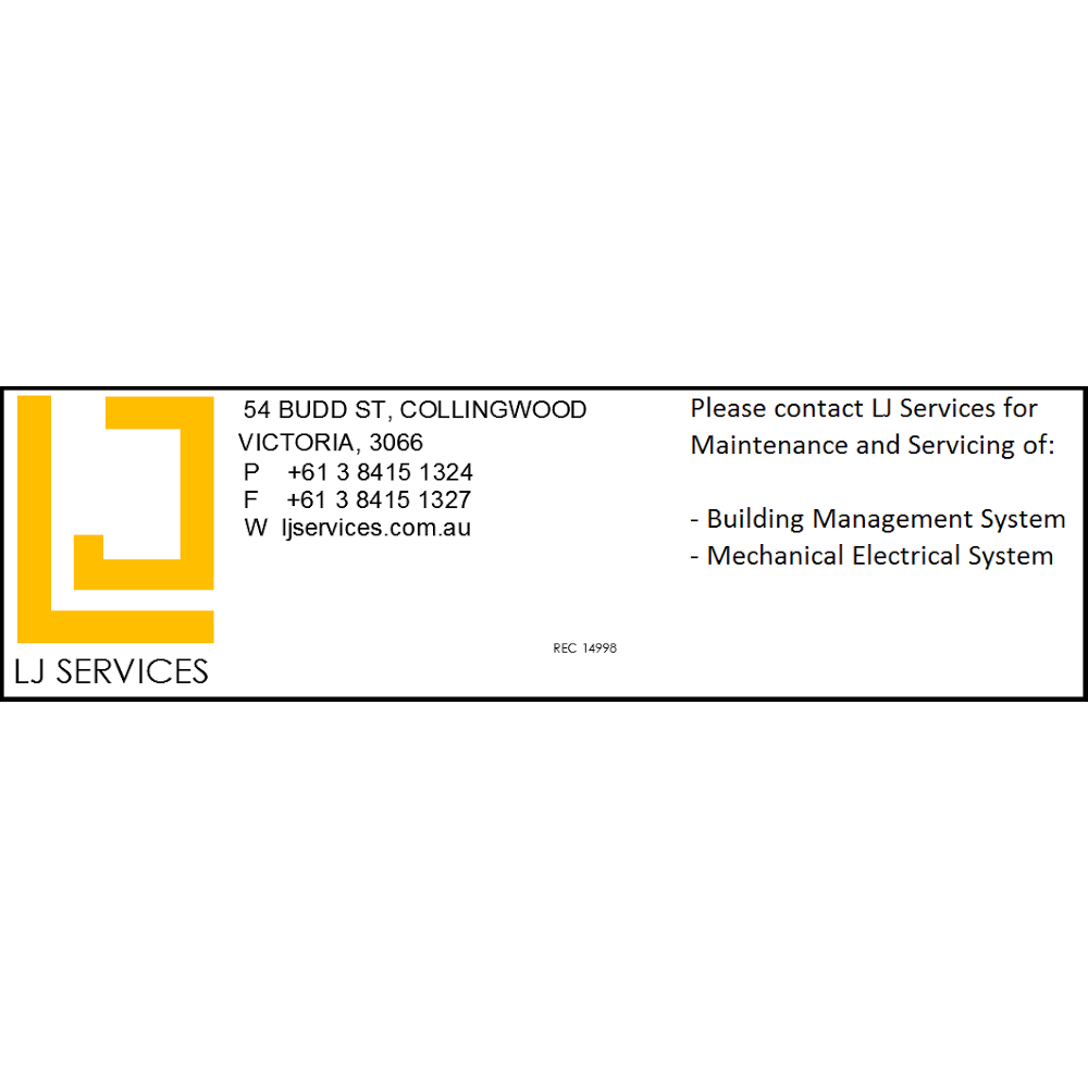 LJ Services | electrician | 54 Budd St, Collingwood VIC 3066, Australia | 0384151324 OR +61 3 8415 1324