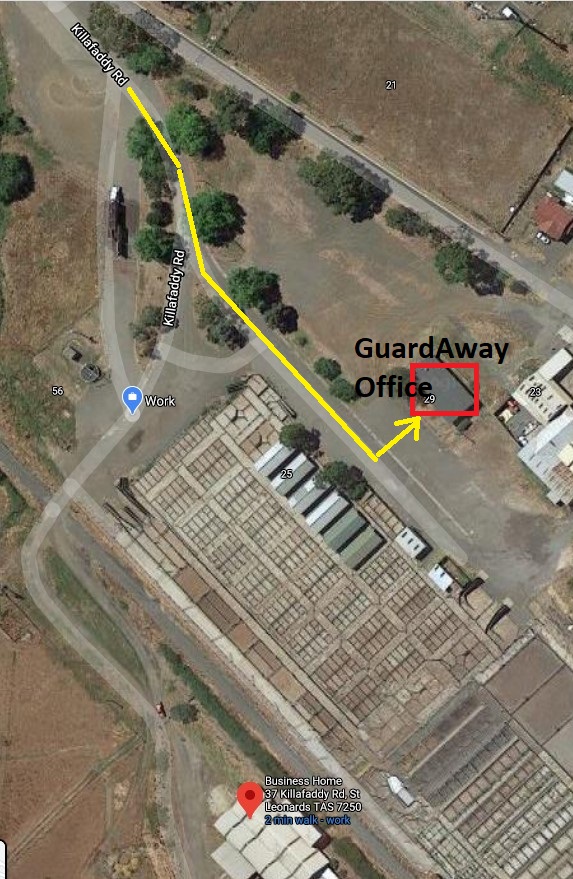 GuardAway Office | 29 Killafaddy Rd, St Leonards TAS 7250, Australia | Phone: (03) 6334 1433