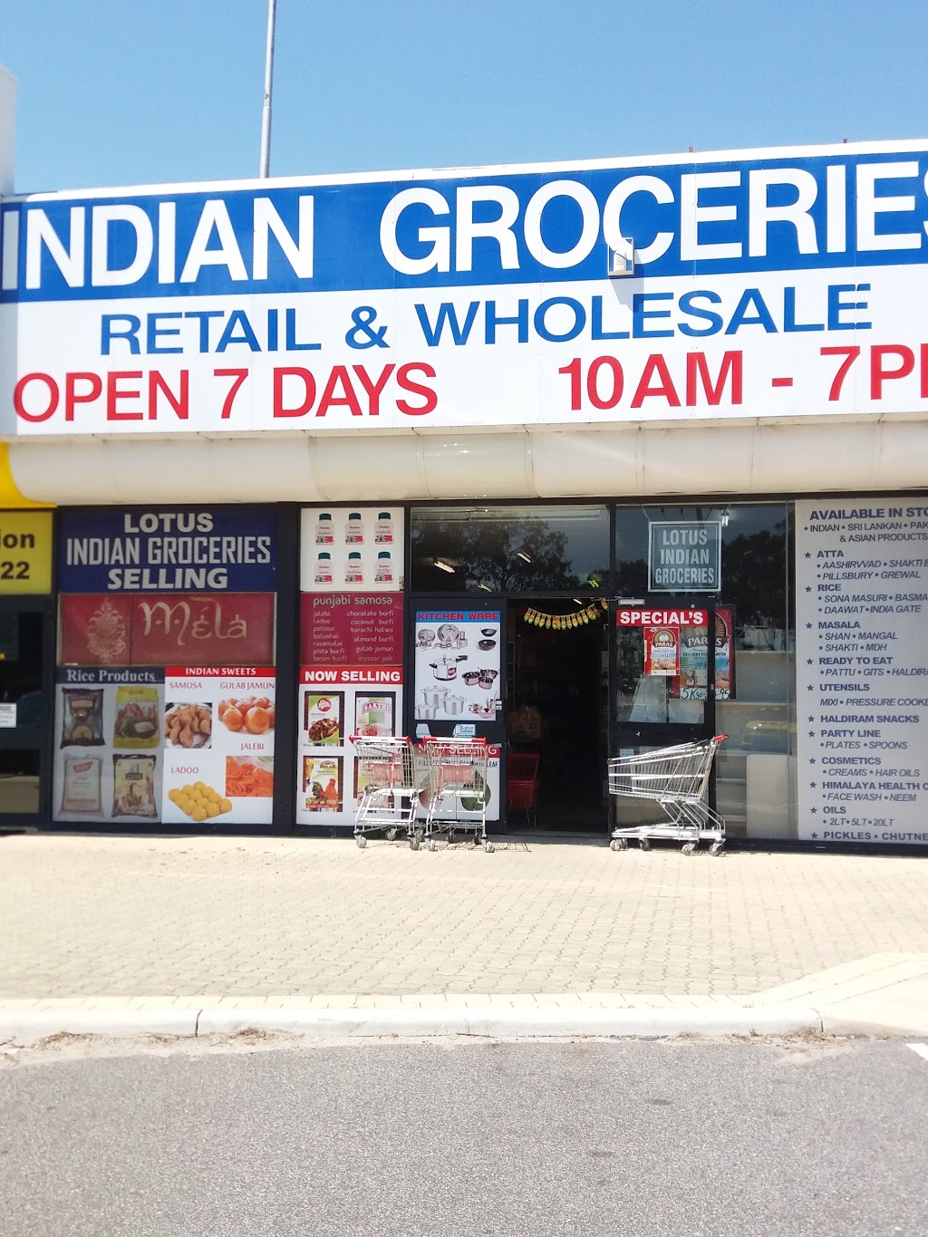 Lotus Indian Groceries | supermarket | 3/113 High Rd, Willetton WA 6155, Australia | 0892590770 OR +61 8 9259 0770