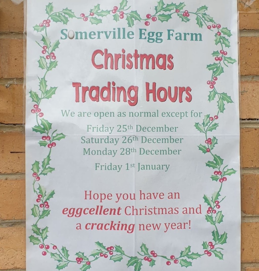 Somerville Egg Farm | food | 220 Eramosa Rd W, Moorooduc VIC 3933, Australia | 0359775405 OR +61 3 5977 5405