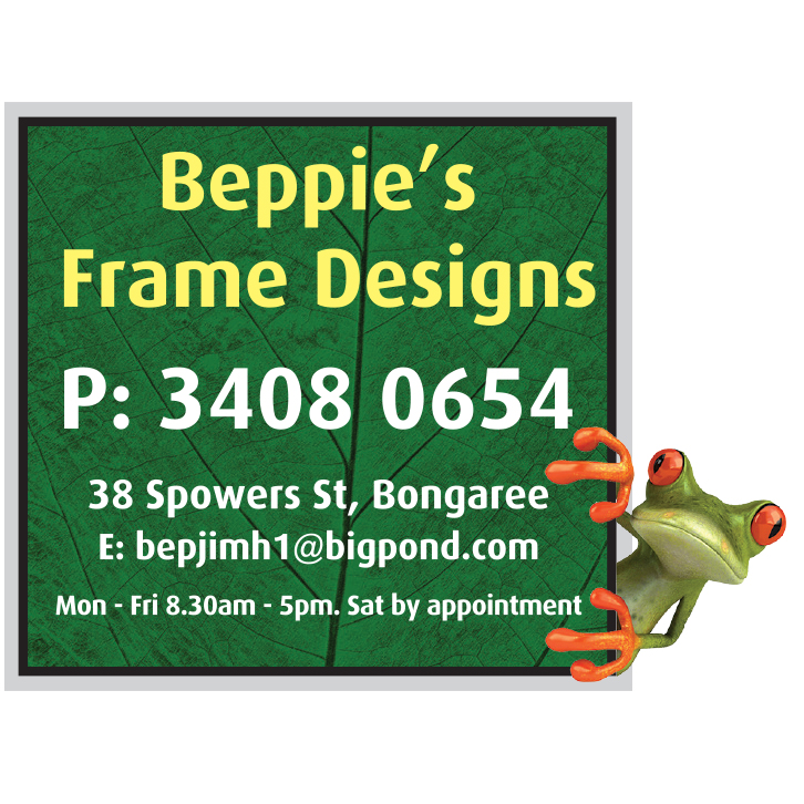 Beppies Frame Designs | Spowers St & Gregory St, Bongaree QLD 4507, Australia | Phone: (07) 3408 0654