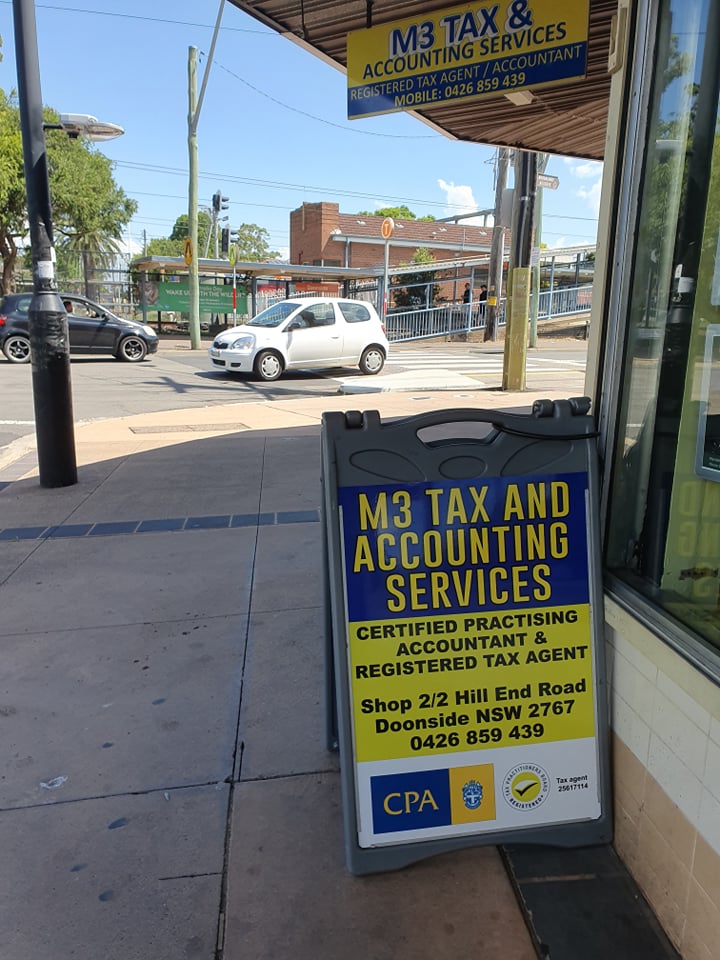 M3 Tax and Accounting Services | 2/2 Hill End Rd, Doonside NSW 2767, Australia | Phone: 0426 859 439
