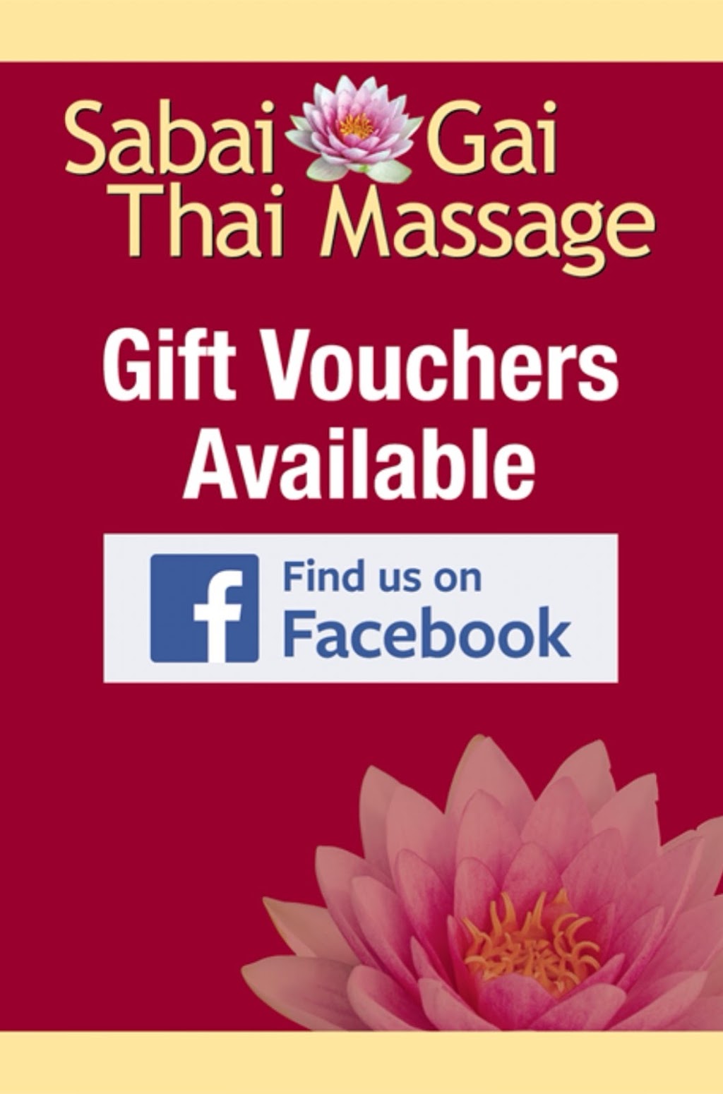 Sabai Gai Thai Massage | 5/242 Caroline Springs Blvd, Caroline Springs VIC 3023, Australia | Phone: (03) 8372 6744