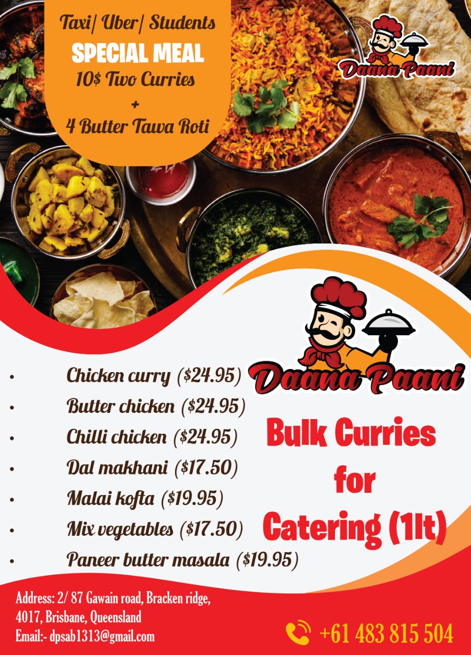 Daana Paani Indian Cuisine | restaurant | 2/87 Gawain Rd, Bracken Ridge QLD 4017, Australia | 0483815504 OR +61 483 815 504