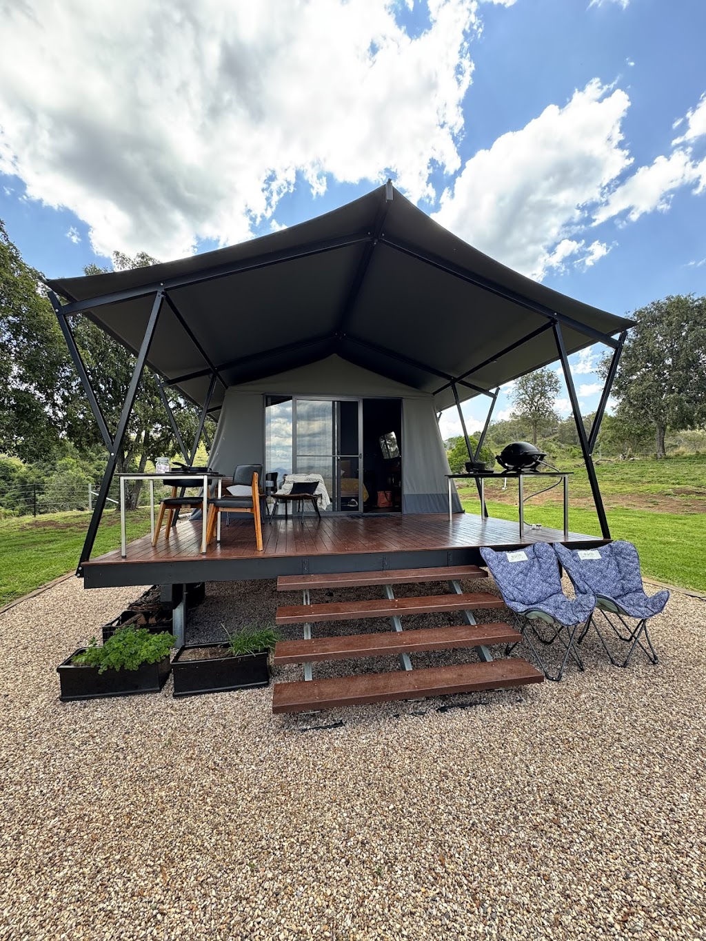 Valhalla Glamping | 394 W Haldon Rd, Woodbine QLD 4359, Australia | Phone: 0432 312 374