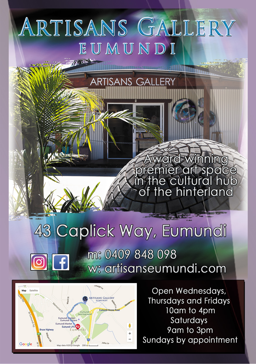 Artisans Gallery Eumundi | 43 Caplick Way, Eumundi QLD 4562, Australia | Phone: 0409 848 098