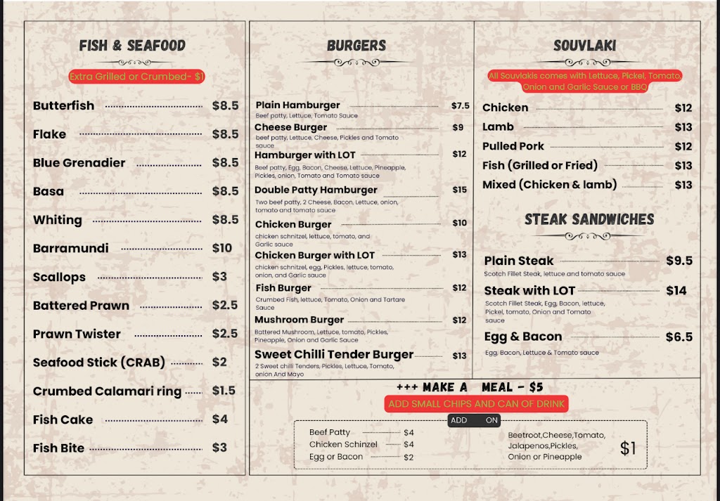 Top Town Fish & Chips | 405C Humffray St N, Brown Hill VIC 3350, Australia | Phone: (03) 5331 8002