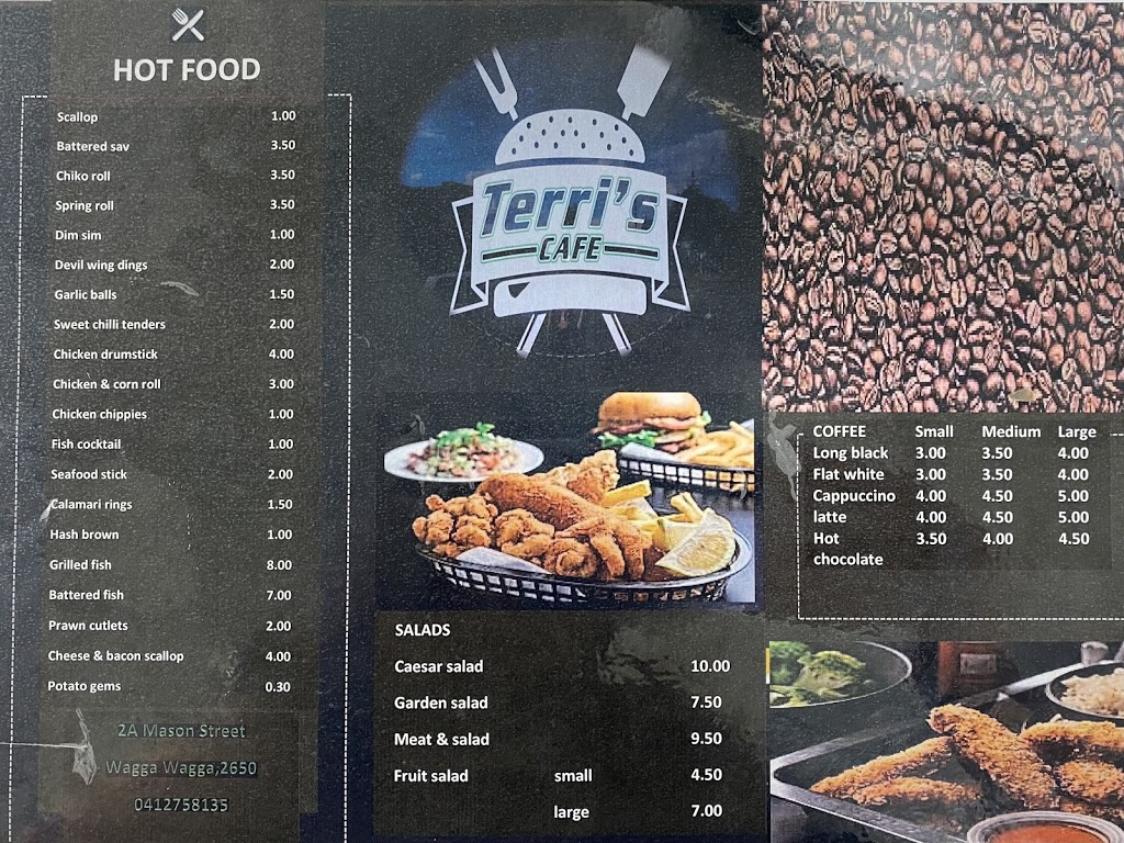 Terris Cafe | cafe | 2A Mason St, East Wagga Wagga NSW 2650, Australia | 0269211100 OR +61 2 6921 1100
