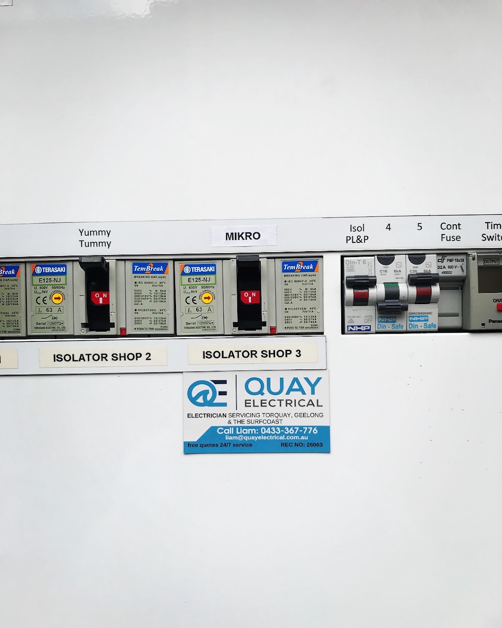 Quay Electrical Contractors | Unit 10/9-13 Supertubes Dr, Torquay VIC 3228, Australia | Phone: 0433 367 776