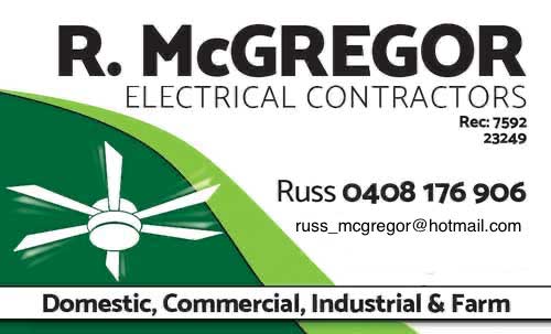 R McGregor Electrical | 178 Thelmadale Rd, Deep Lead VIC 3385, Australia | Phone: 0408 176 906