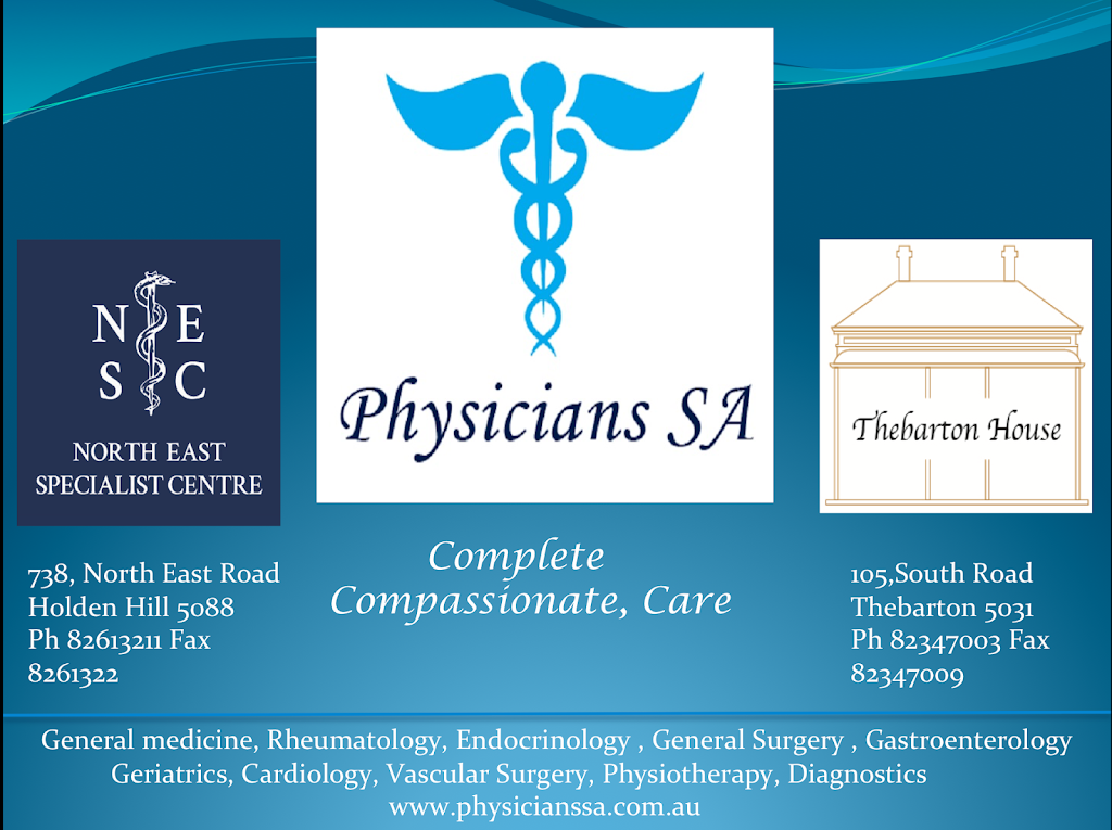 Physicians SA | health | 738 North East Road, Holden Hill SA 5088, Australia | 0882613211 OR +61 8 8261 3211