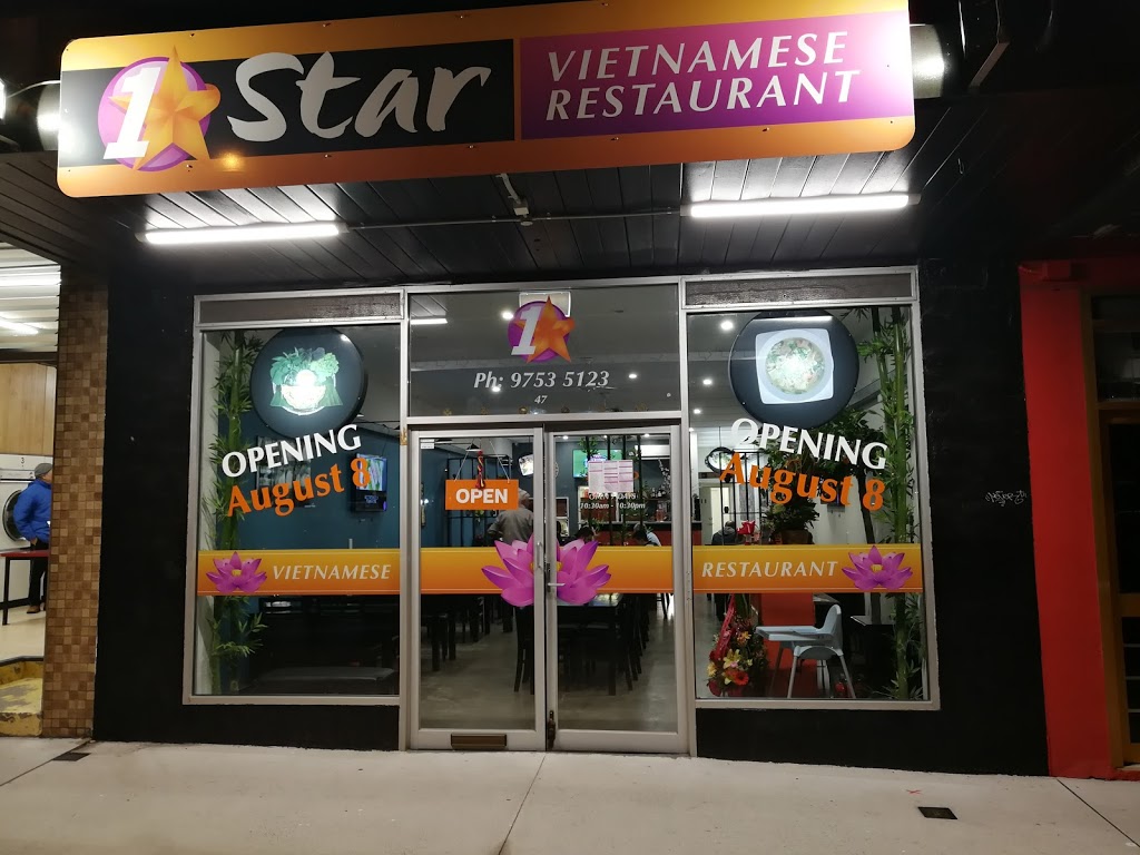 1 Star Vietnamese Restaurant | restaurant | 47/1880 Ferntree Gully Rd, Ferntree Gully VIC 3156, Australia | 0397535123 OR +61 3 9753 5123