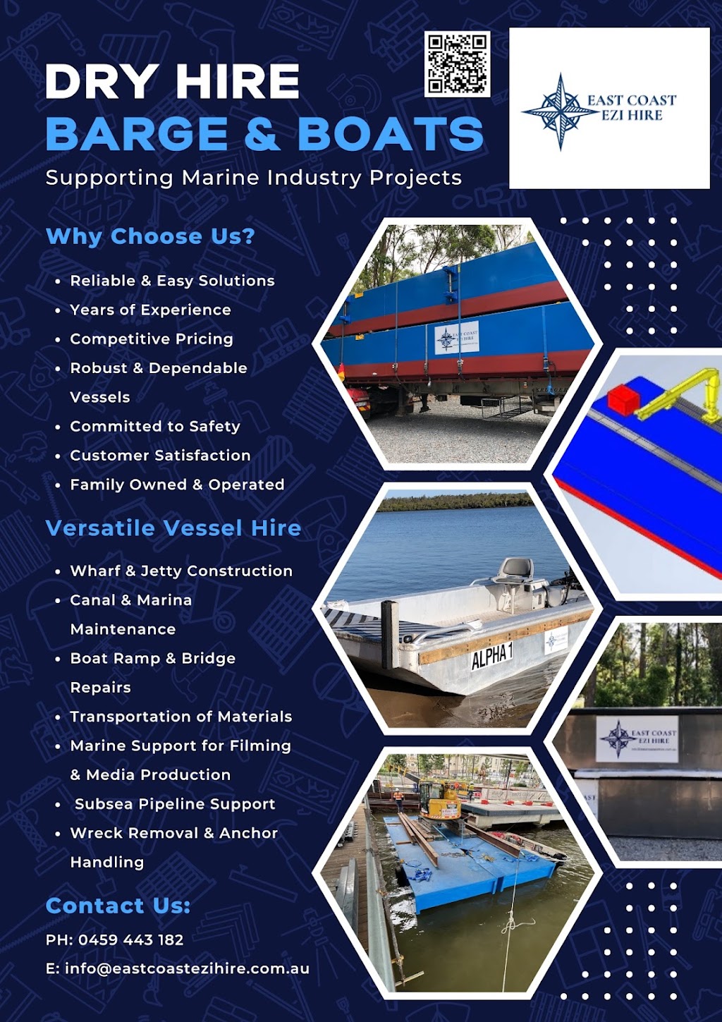 East Coast Ezi Hire | 124 Rocky Passage Rd, Redland Bay QLD 4165, Australia | Phone: 0459 443 182