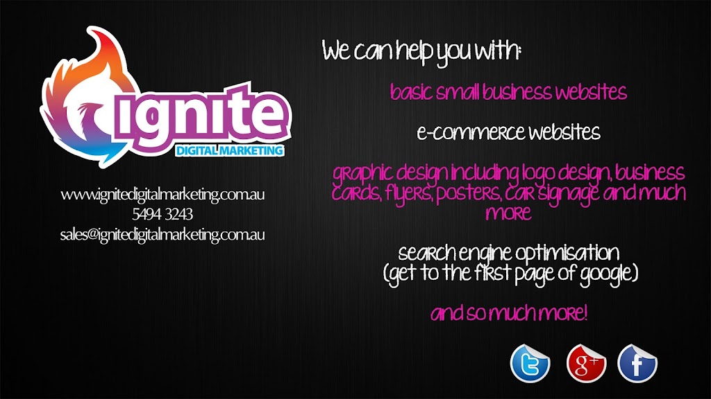 Ignite Digital Marketing |  | 3/5 Peachester Rd, Beerwah QLD 4519, Australia | 0754940641 OR +61 7 5494 0641