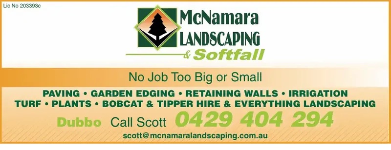 McNamara Landscaping & Softfall | Corner Dowton Drive and, Williams Cct, Dubbo NSW 2830, Australia | Phone: 0429 404 294
