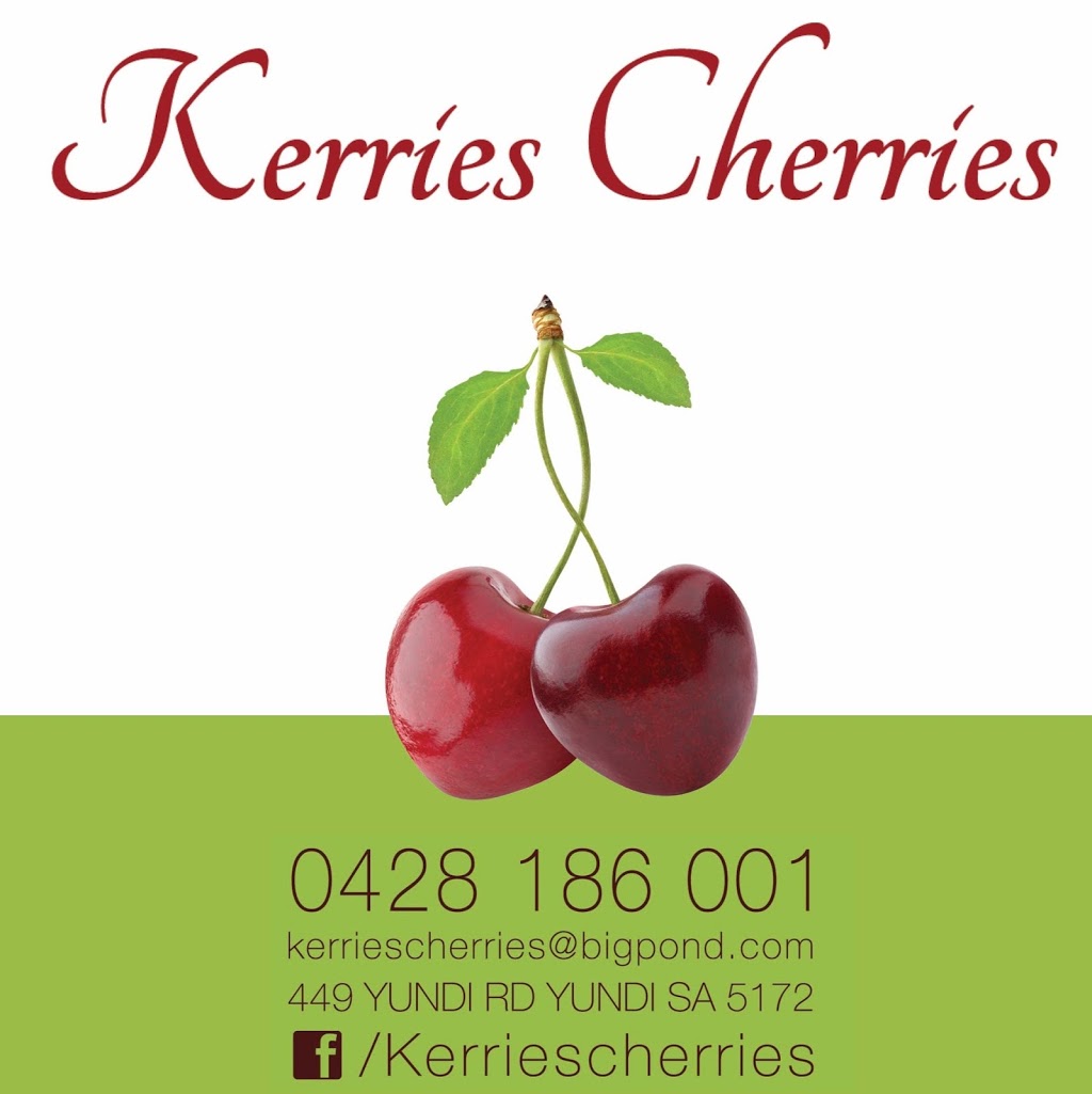 Kerries Cherries | store | 449 Yundi Rd, Yundi SA 5172, Australia | 0428186001 OR +61 428 186 001