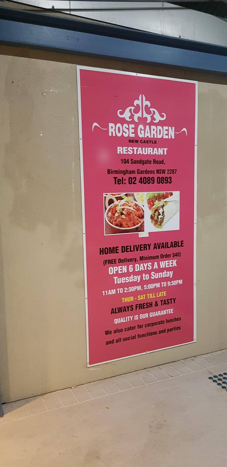 Rose Garden Restaurant | 104 Sandgate Rd, Wallsend NSW 2287, Australia | Phone: (02) 4089 0893