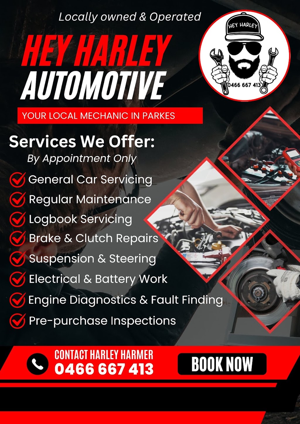 Hey Harley | 2 Matthews St, Parkes NSW 2870, Australia | Phone: 0466 667 413
