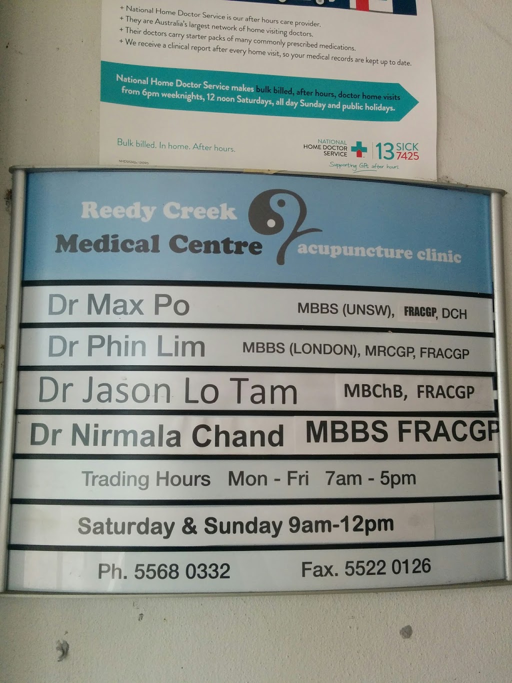 Reedy Creek Medical Centre | Shop 8/50 Woodland Dr, Reedy Creek QLD 4227, Australia | Phone: (07) 5568 0332