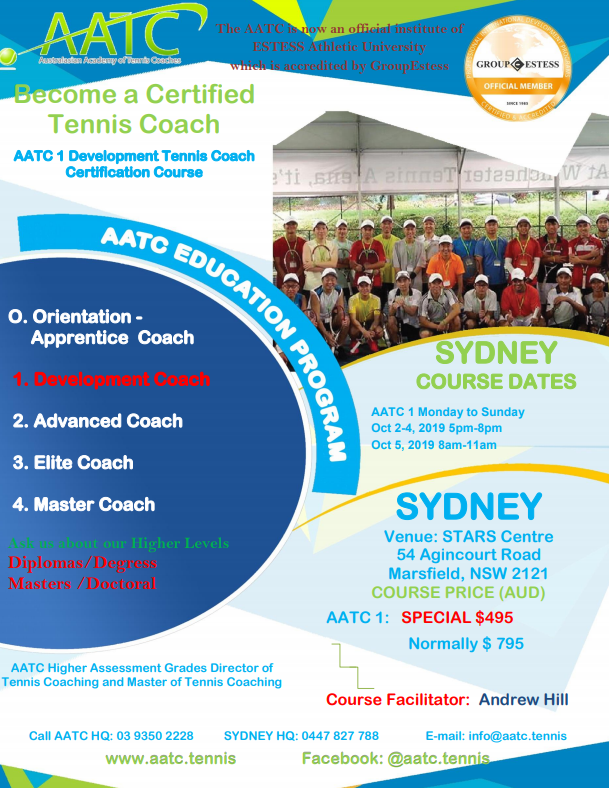 St Anthonys Tennis Club | 54 Agincourt Rd, Marsfield NSW 2122, Australia | Phone: 0447 827 788